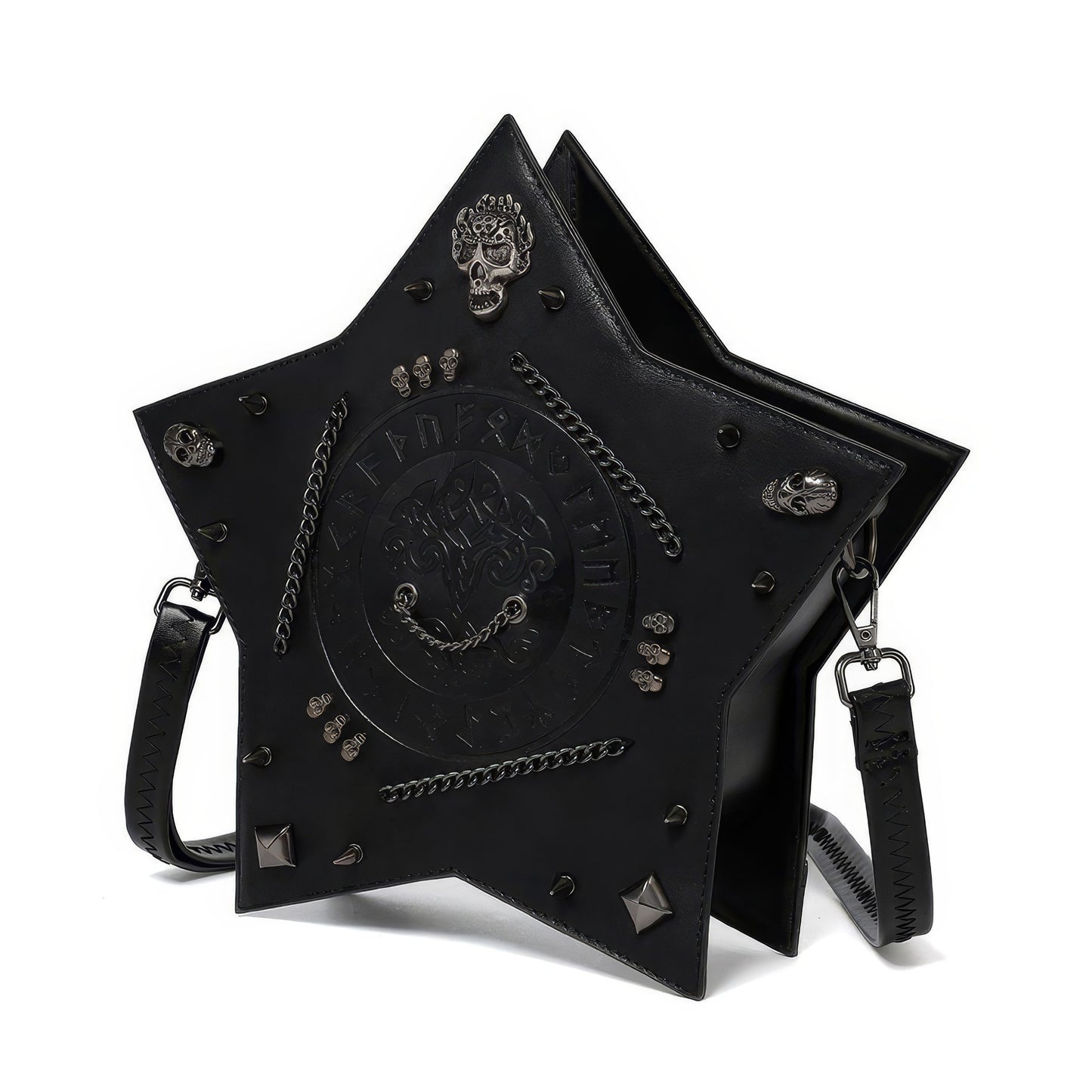 Studded Star-Shaped Embossed Backpack
