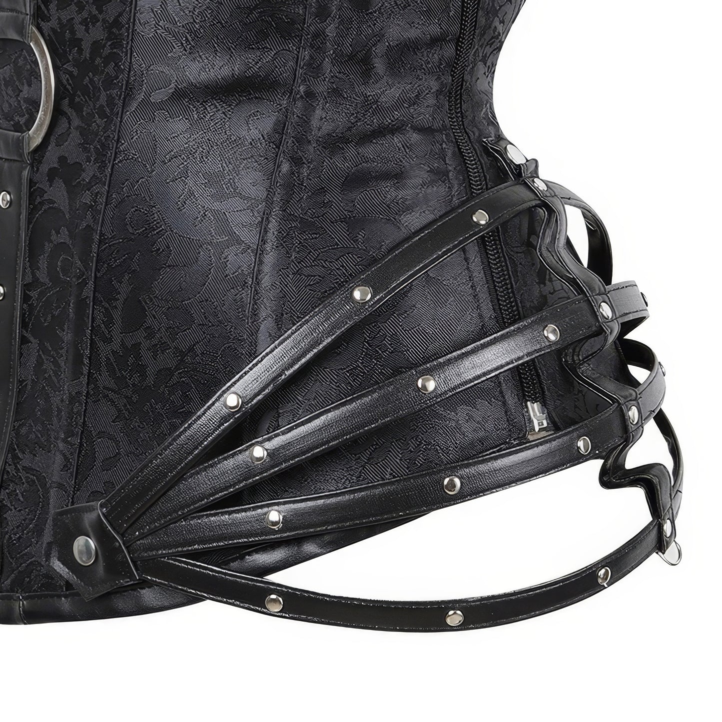 Strappy Buckled Halter Corset Top