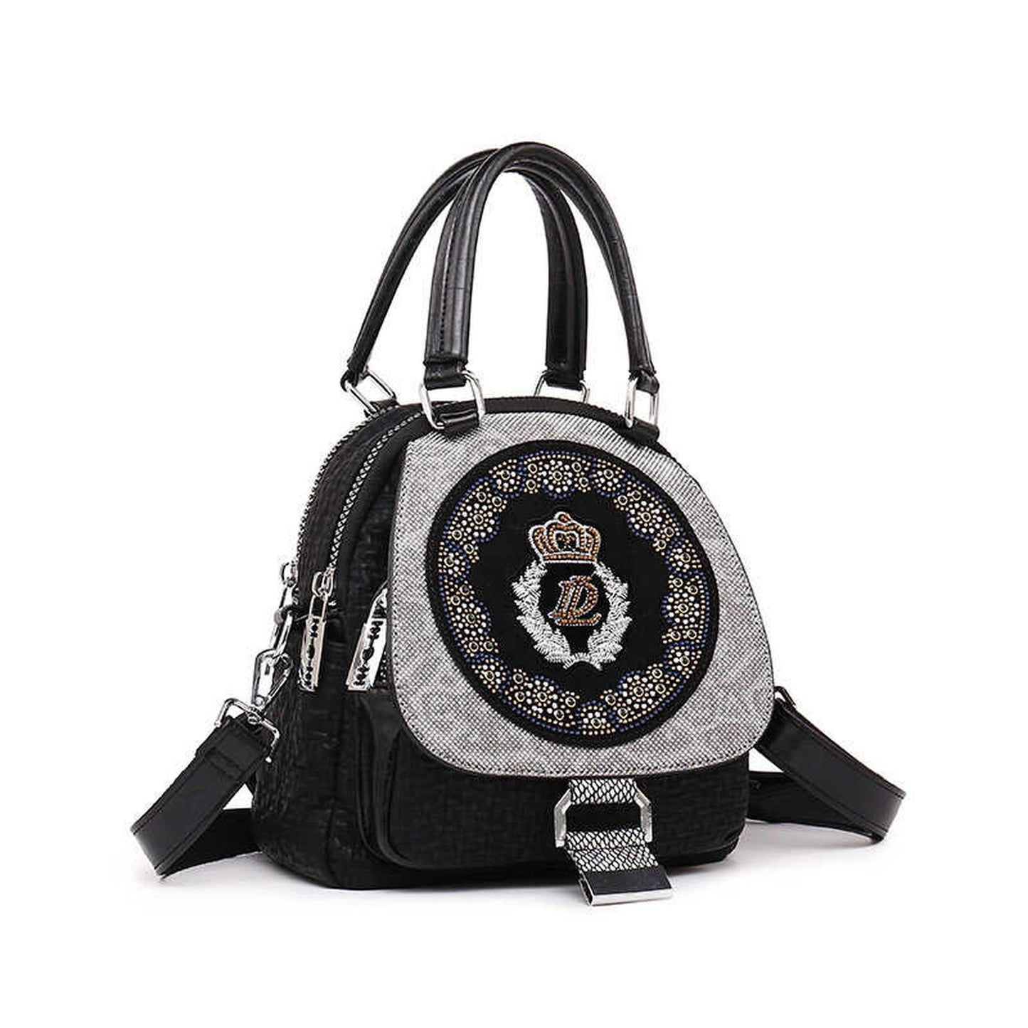 Emblem Patch Contrast Mini Backpack