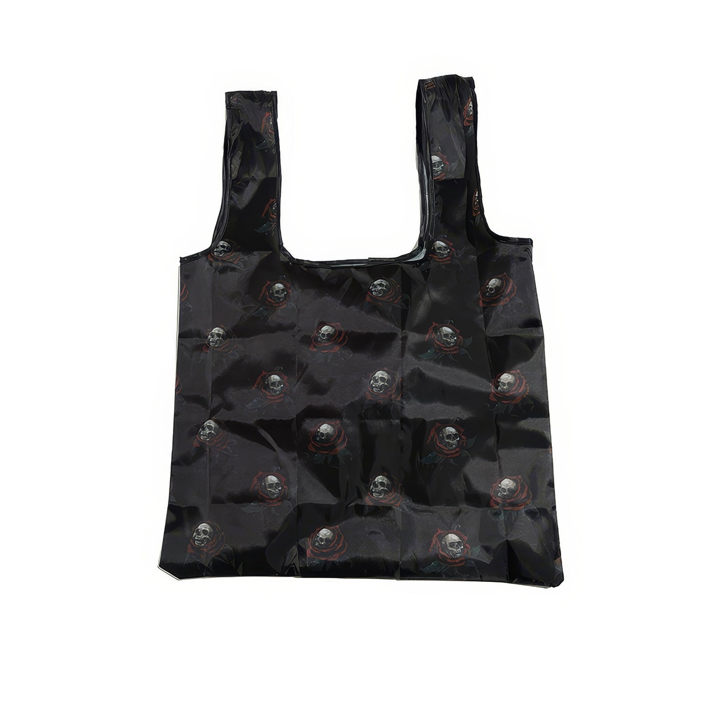 Skull Rose Foldable Eco Tote Bag