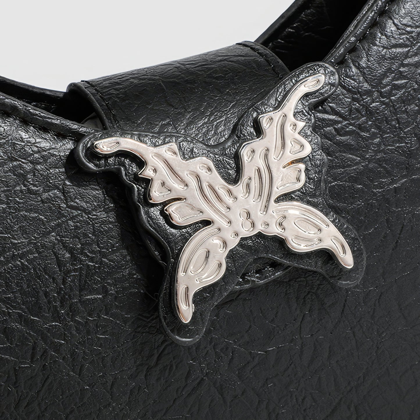 Metal Butterfly Bead Handle Mini Bag