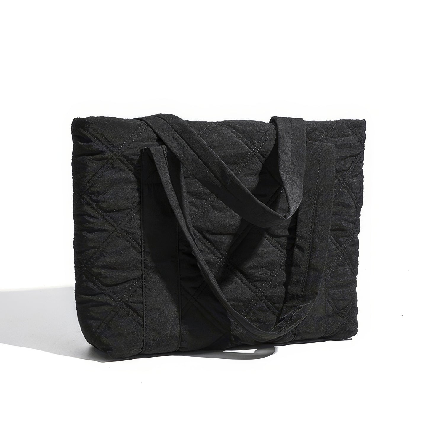 Quilted Diamond Stitch Padded Tote Bag