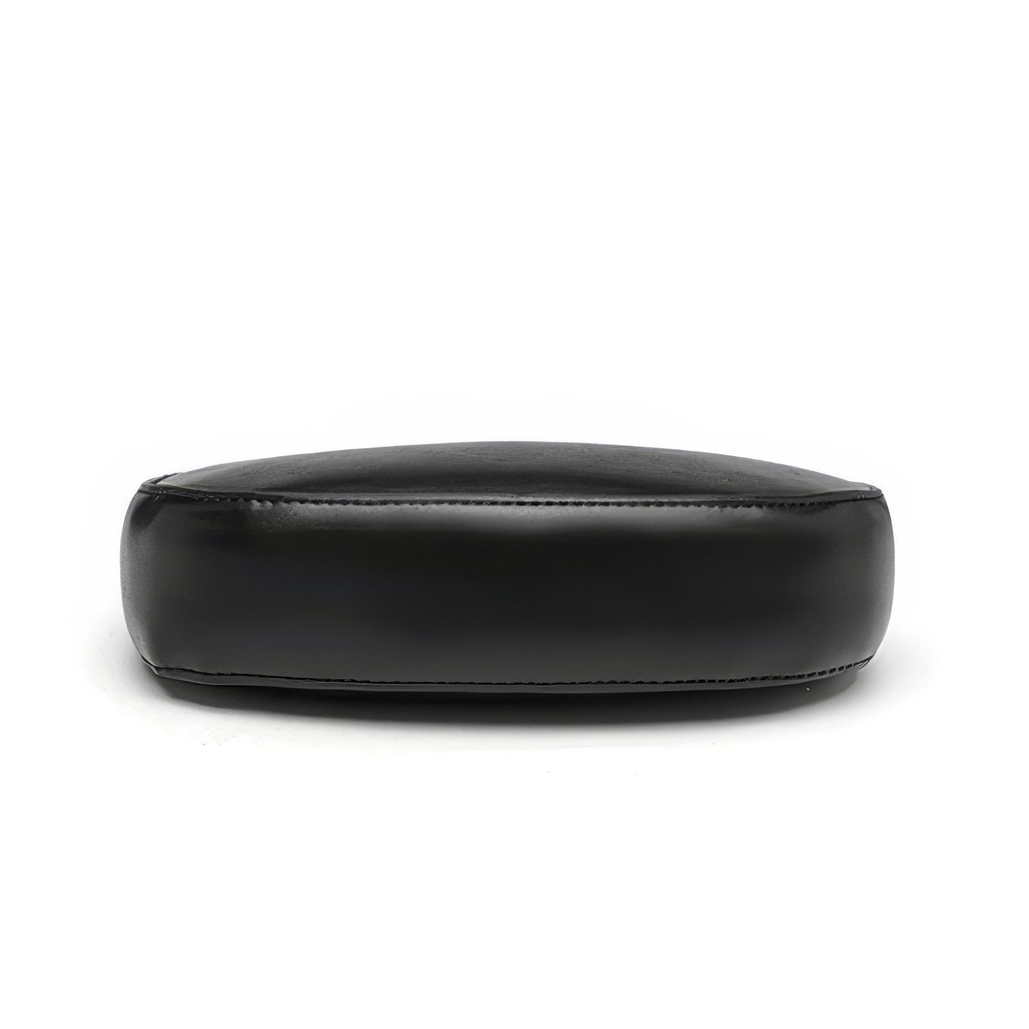 Minimal Crescent Faux Leather Shoulder Bag