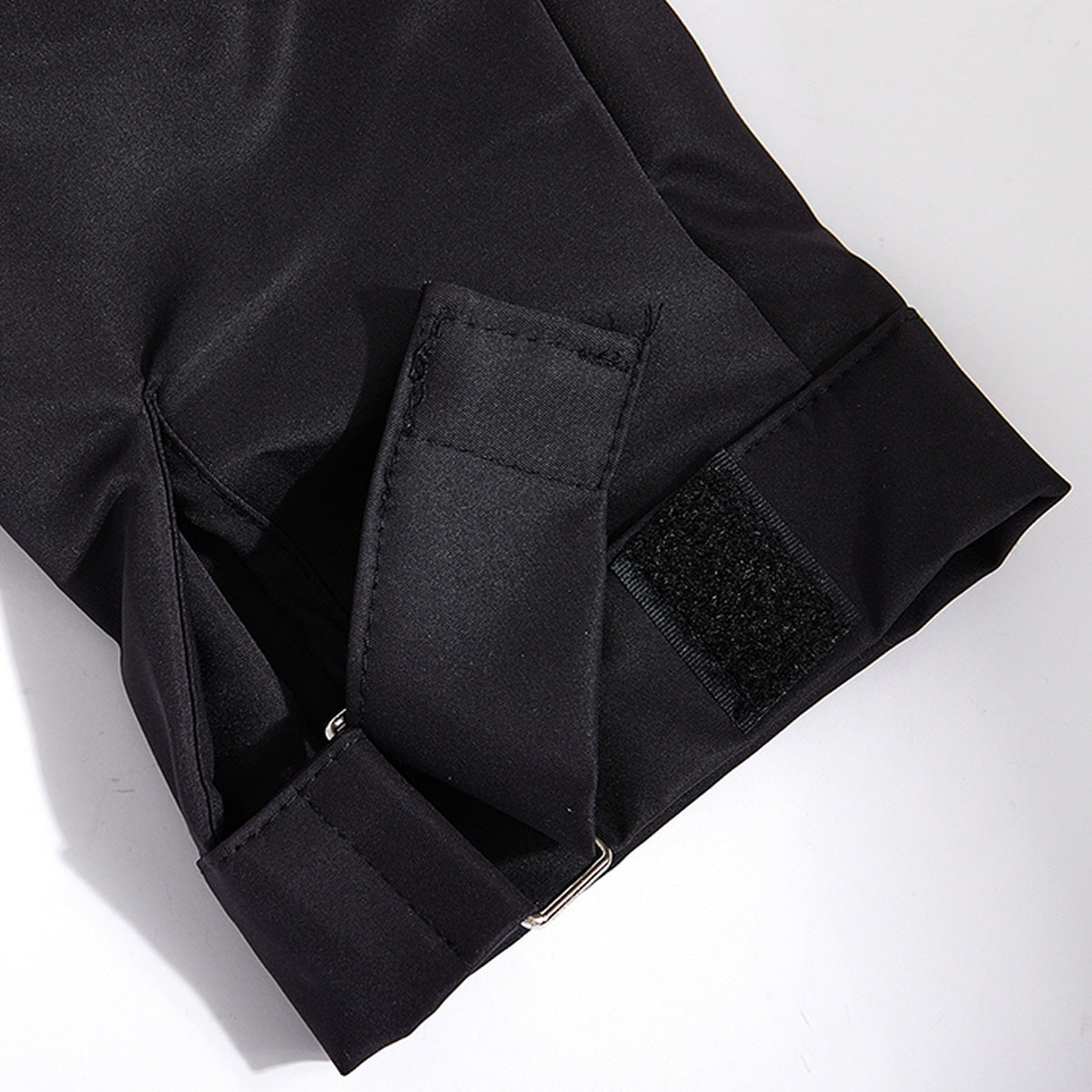 Zip-Up Open Back Bolero Shirt