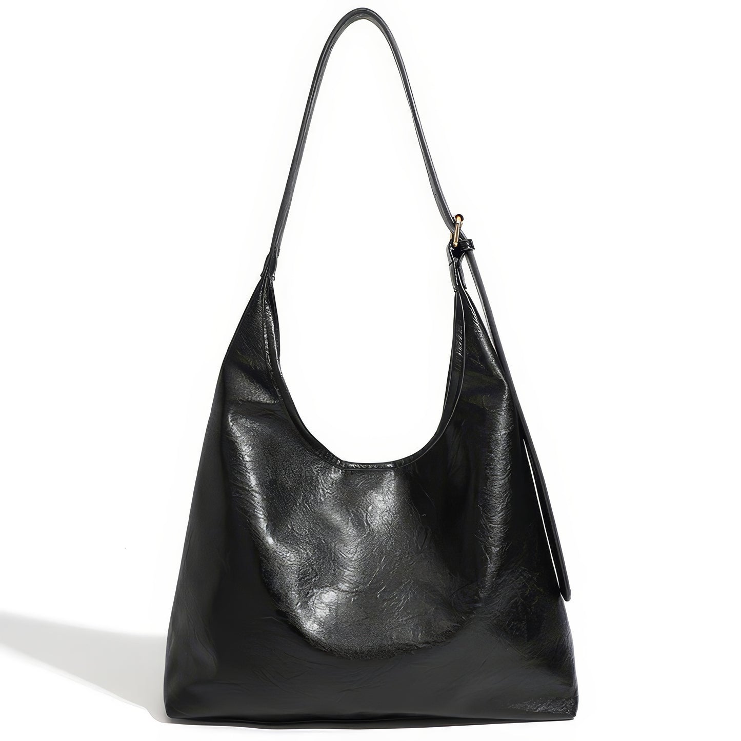 Two-Piece Faux Leather Hobo Bag Set