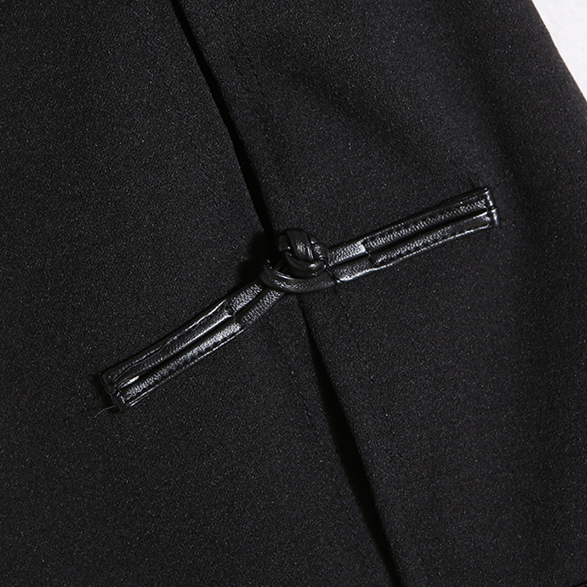 Frog Closure Slit Mini Skirt