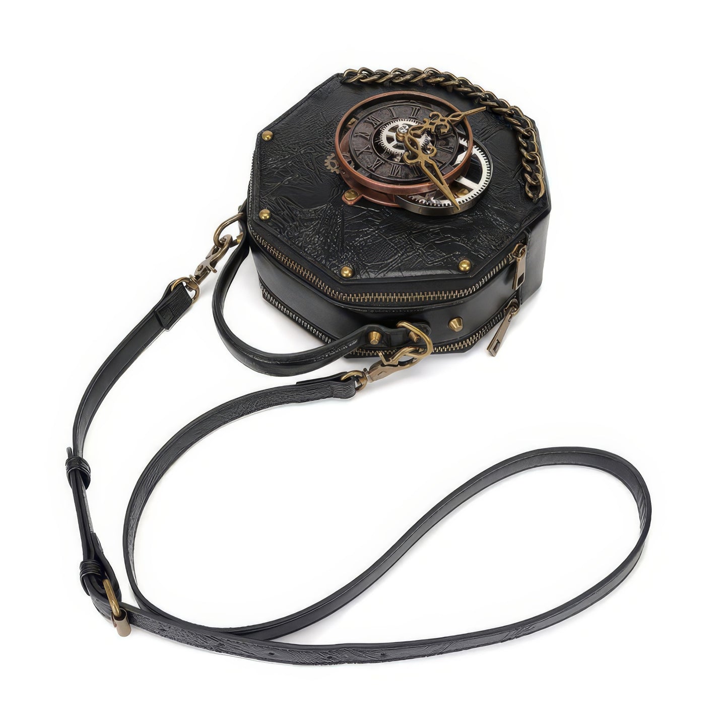 Steampunk Gear Clockwork Hexagon Bag