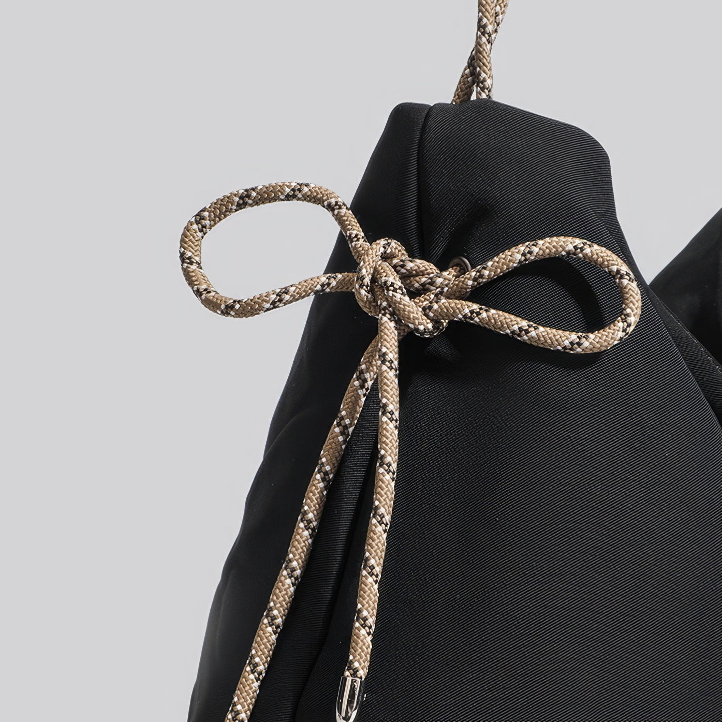 Rope Accent Soft Slouch Shoulder Bag