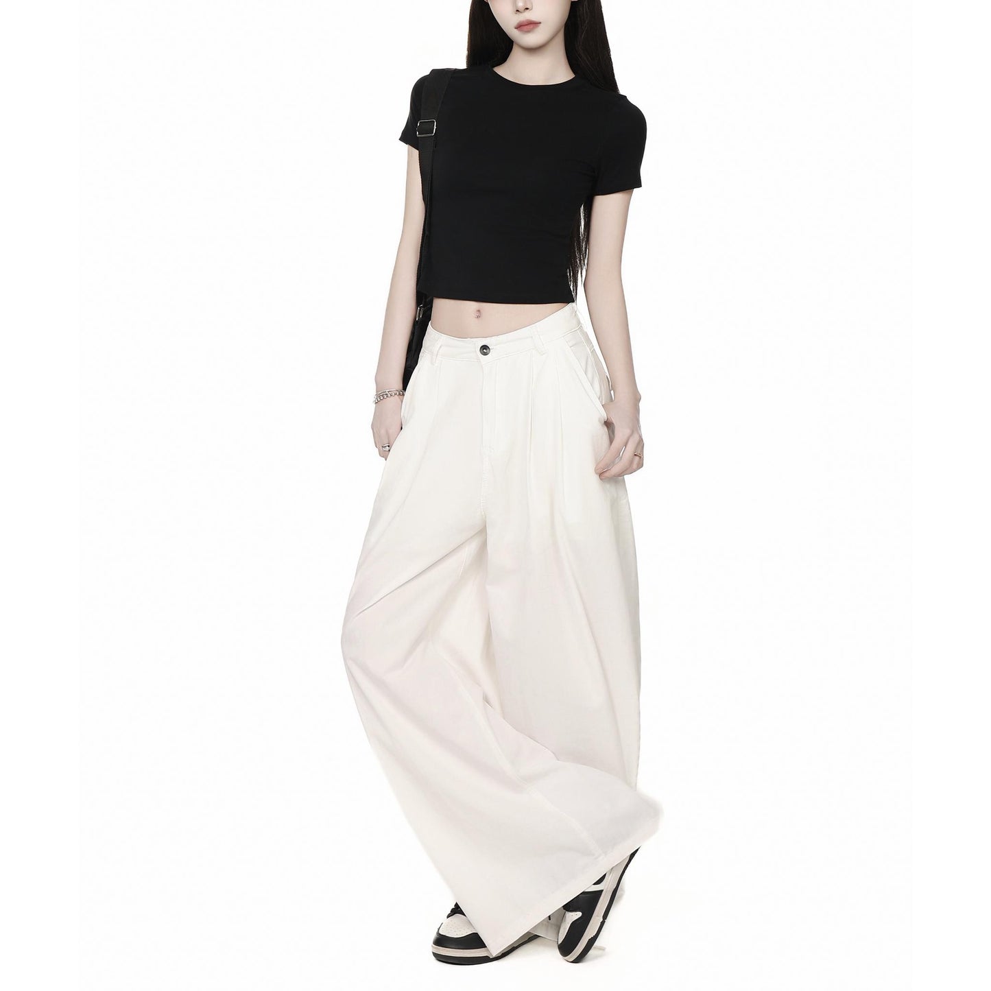 Basic Slim Fit Crop T-Shirt
