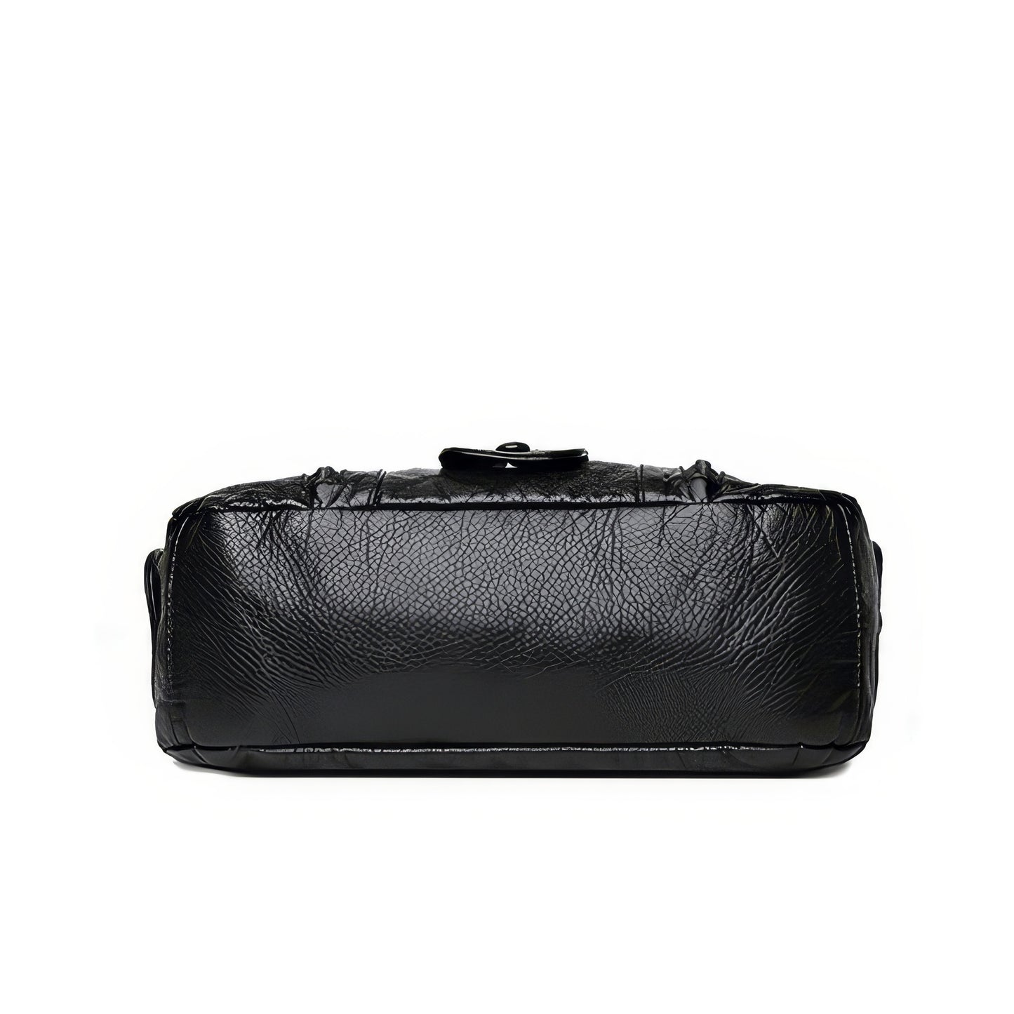 Multi-Zip Textured Faux Leather Shoulder Bag