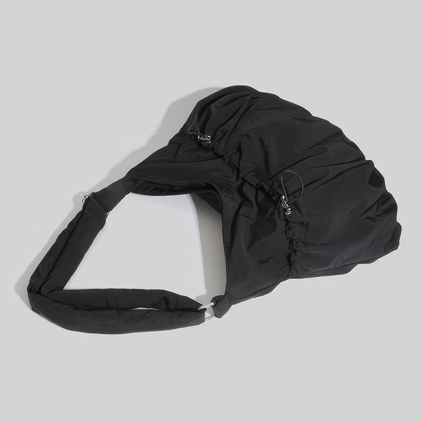 Ruched Nylon Soft Shoulder Bag