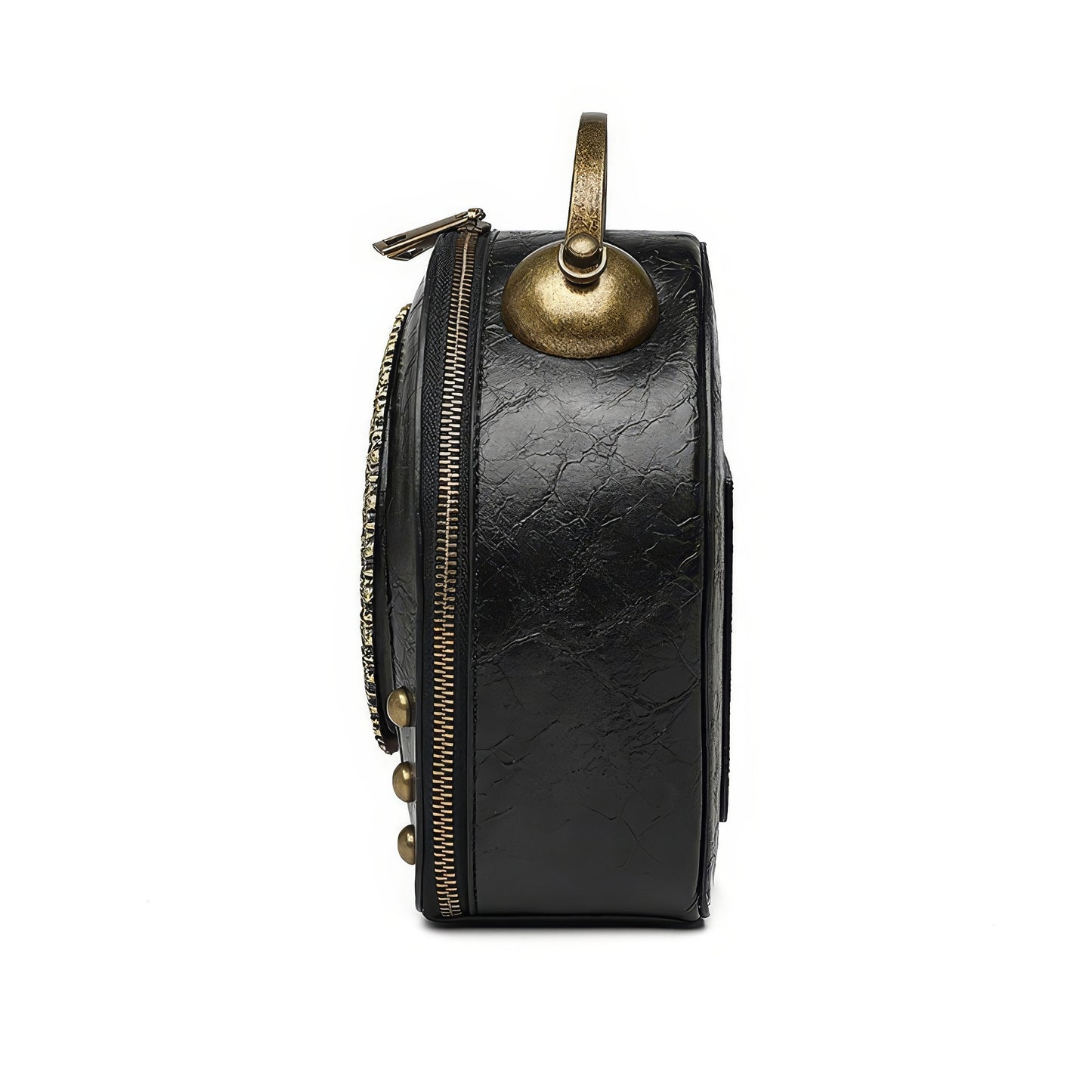 Vintage Clock Face Structured Crossbody Bag