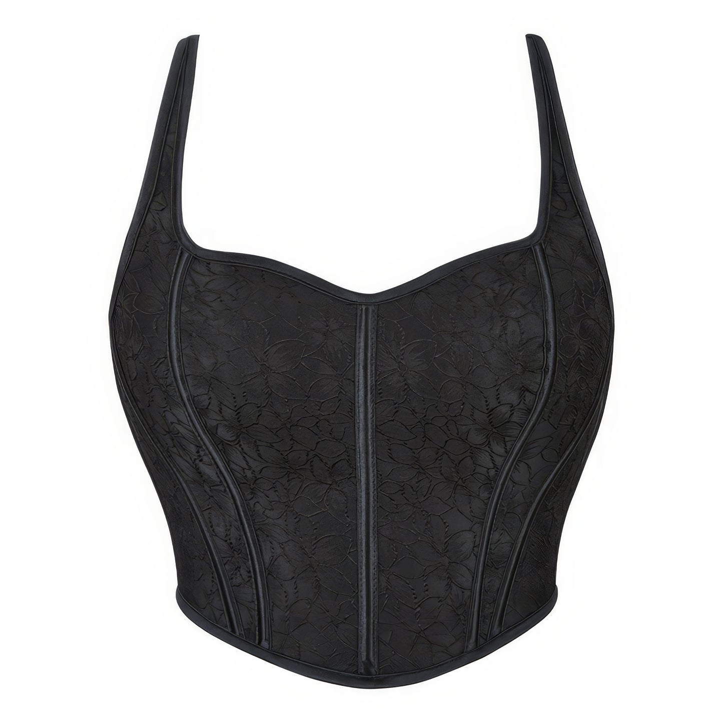 Floral Embroidered Sweetheart Corset Top