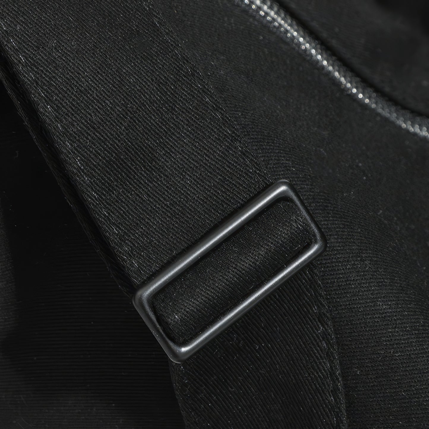 Asymmetrical Zip Canvas Shoulder Bag