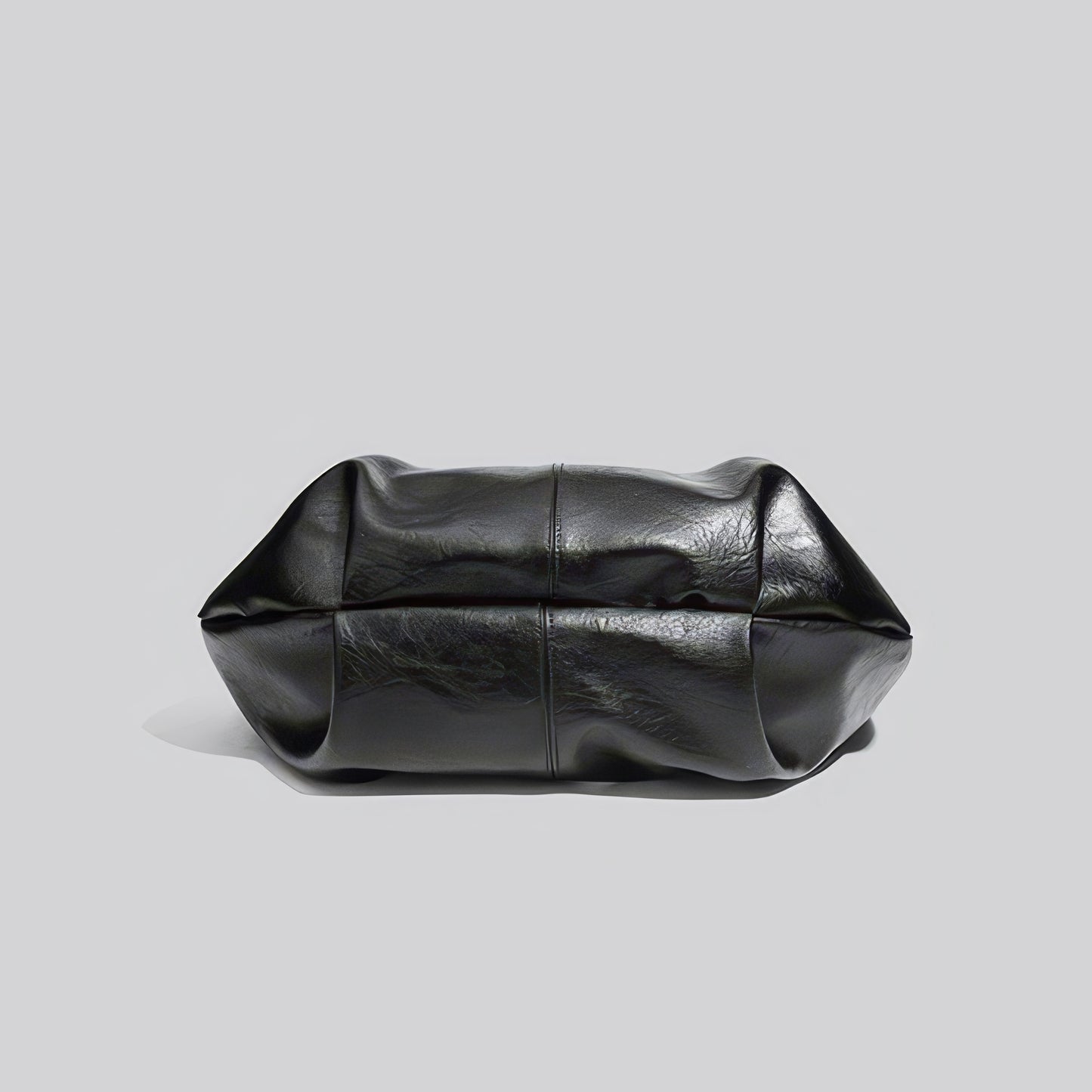 Knotted Strap Slouchy Faux Leather Bag