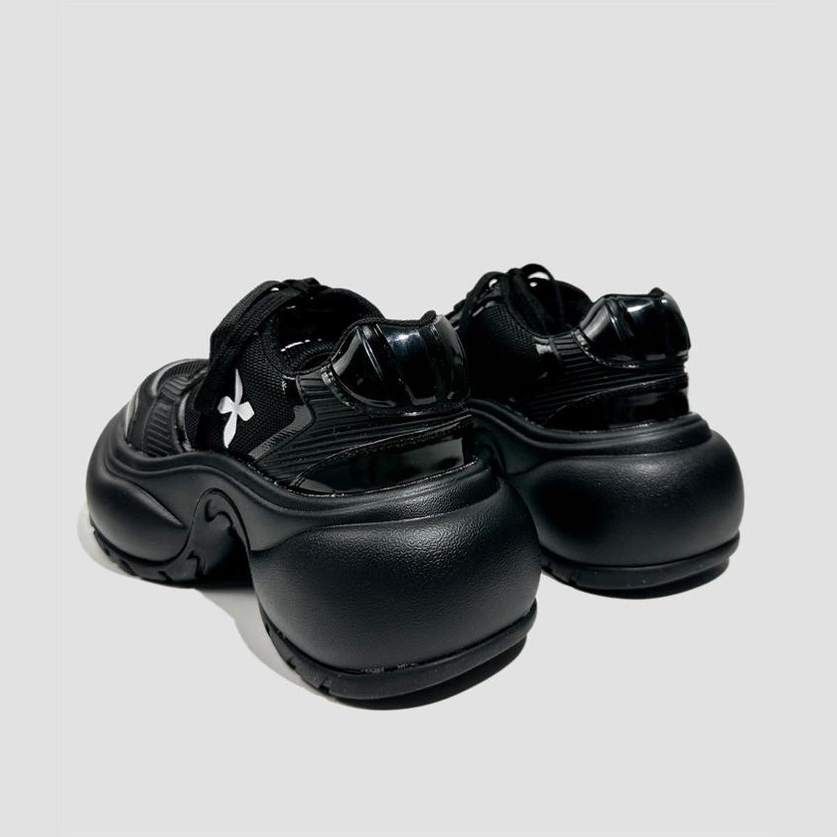 Black Bubble Sole Sneakers