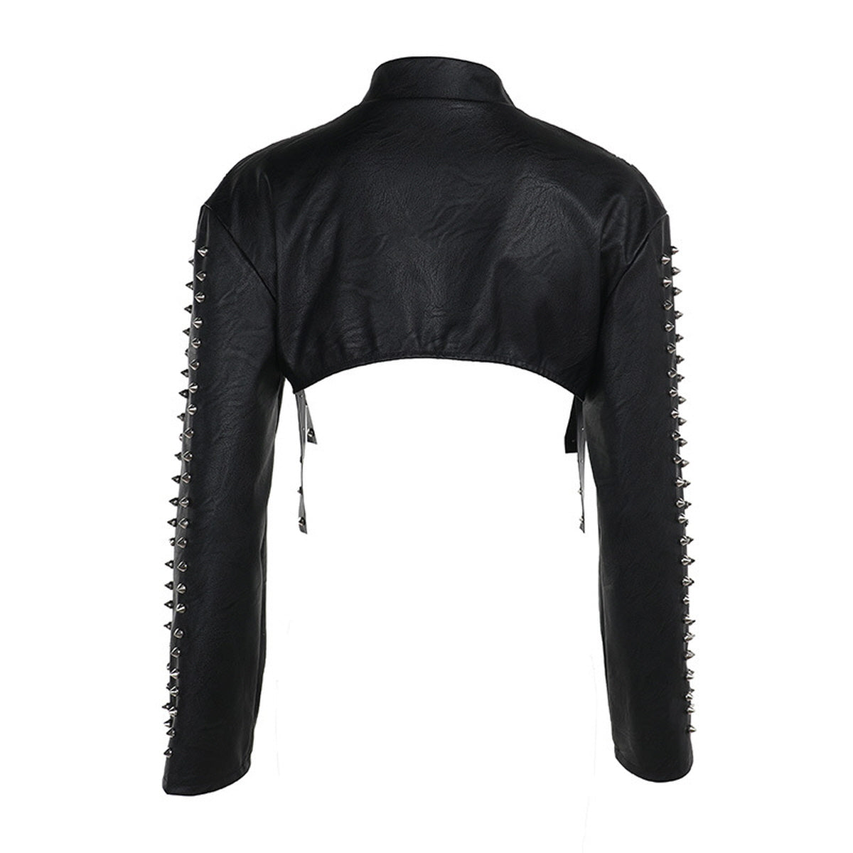 Black Studded Cropped Jacket