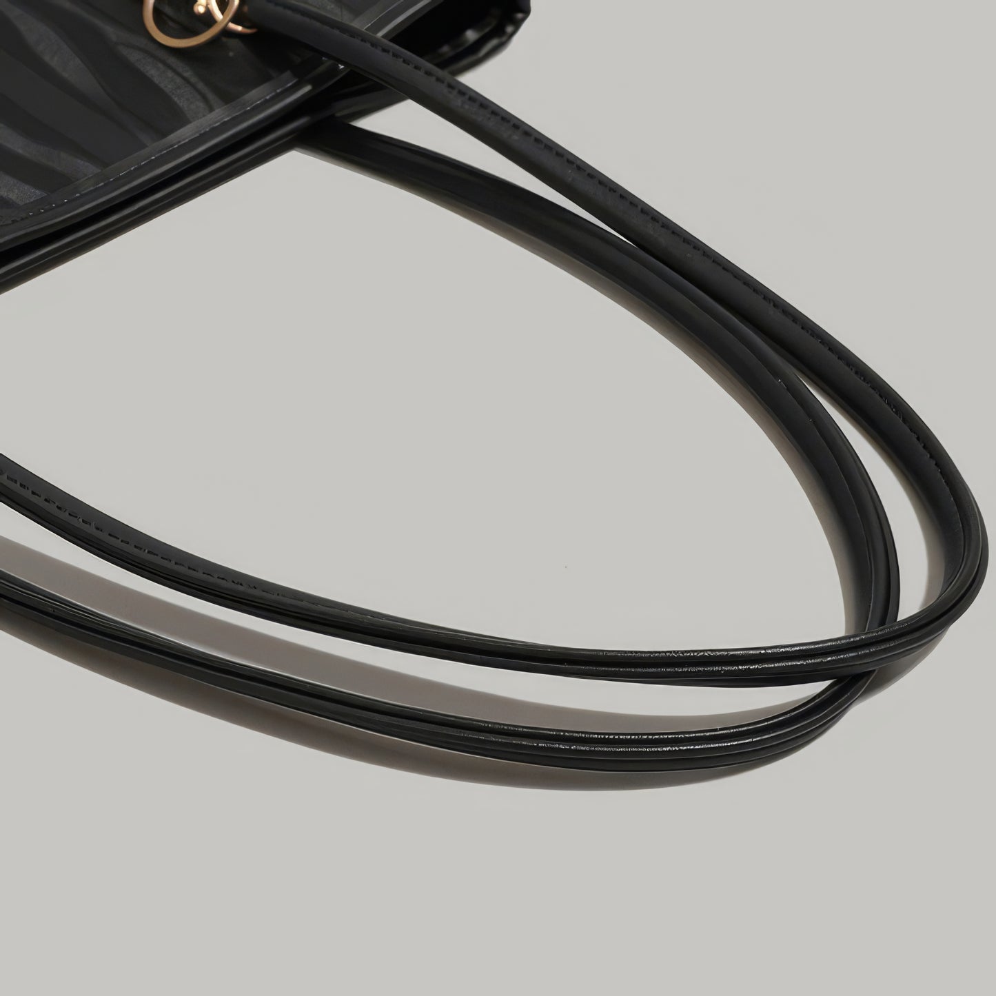 Textured Pattern Faux Leather Tote Bag