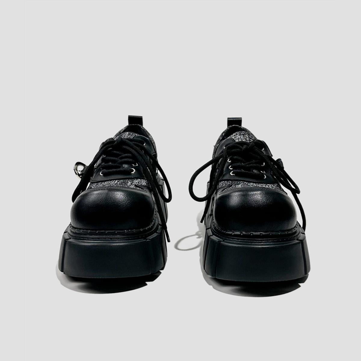 Chunky Dual-Tone Platform Sneakers