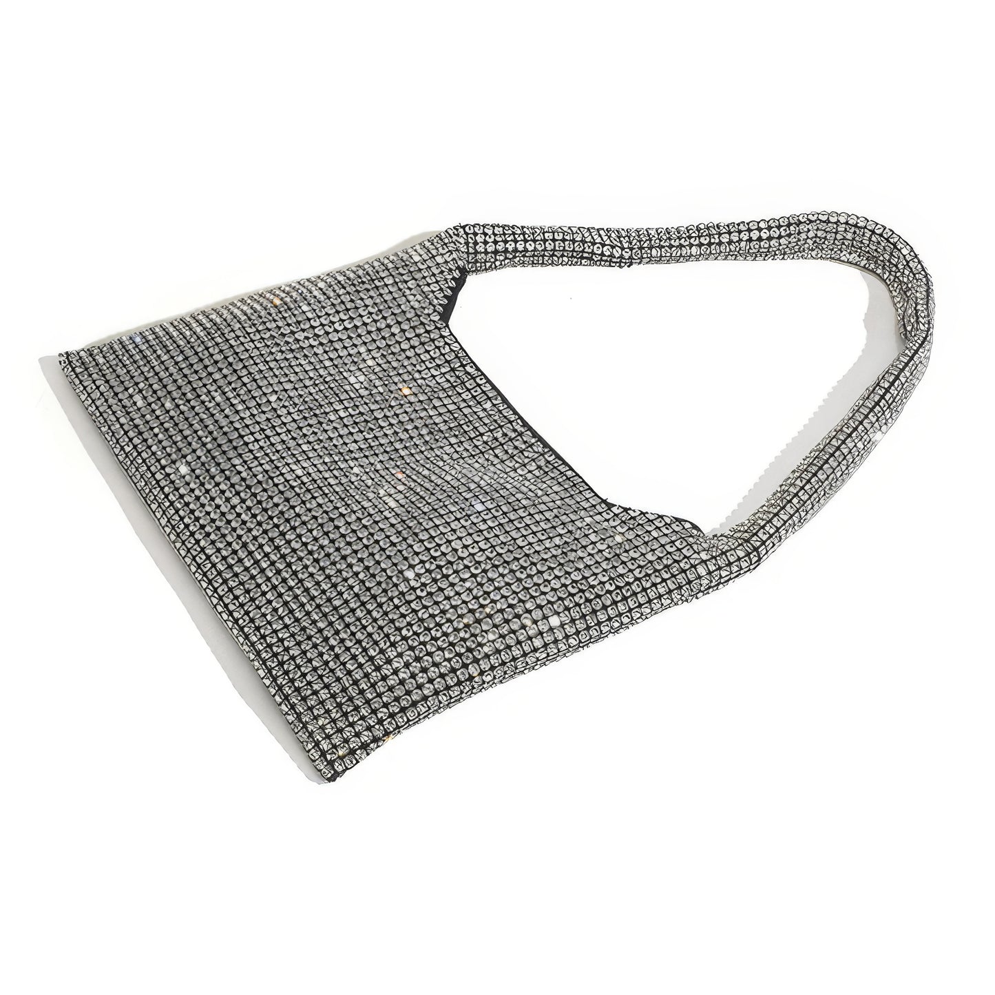 Slouchy Crystal Mesh Hobo Bag