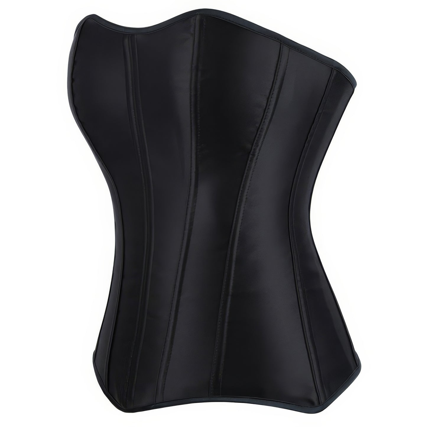 Satin Zip-Up Waist Corset Top