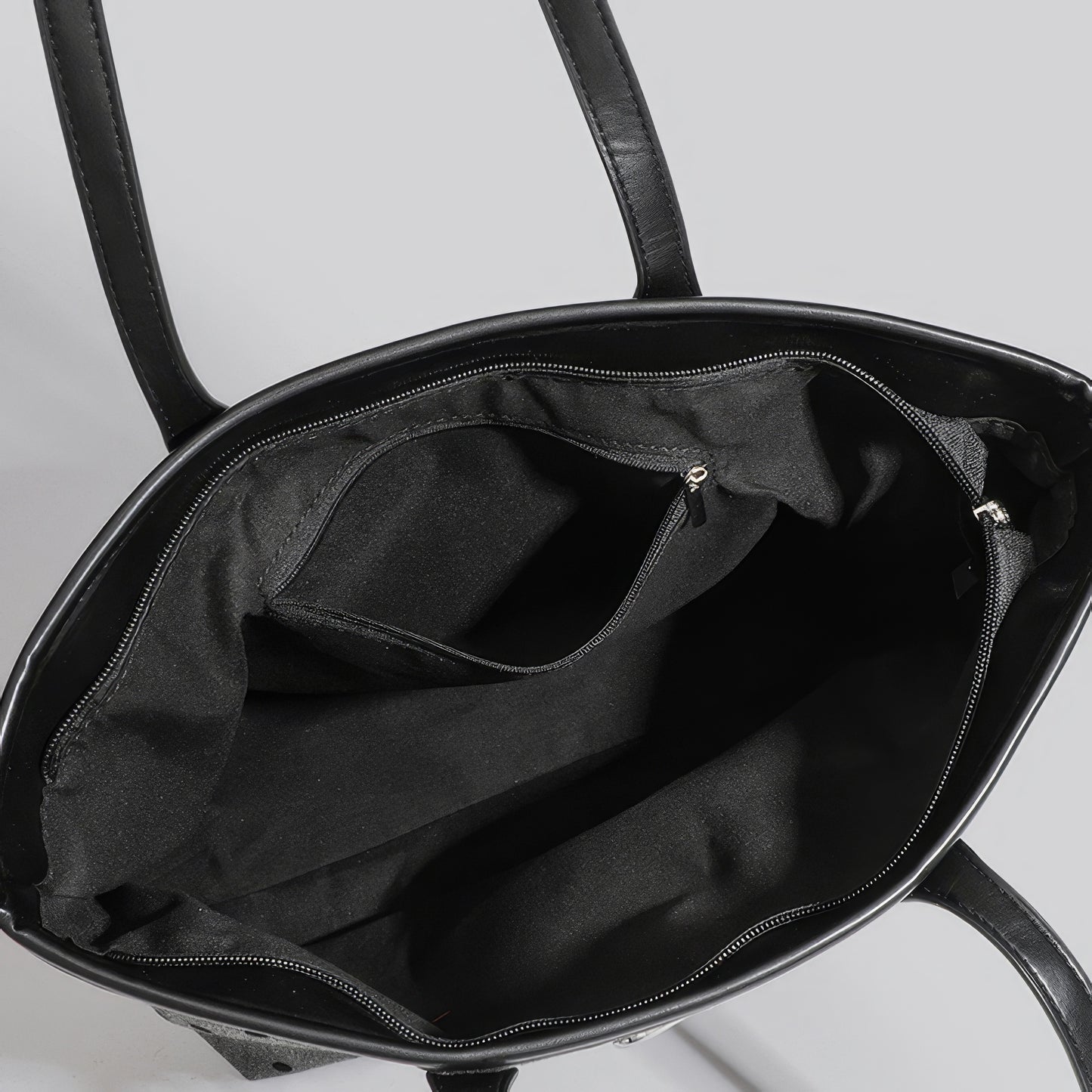 Reversible Dot Embroidery Bow Tote Bag