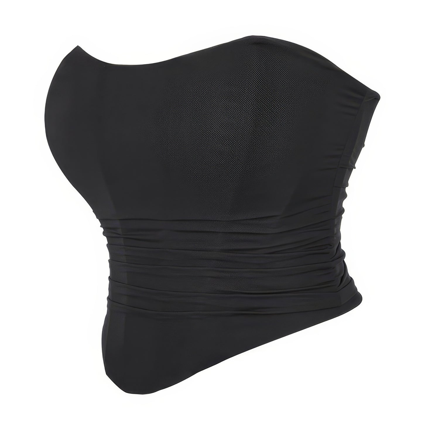 Ruched Mesh Sweetheart Corset Top
