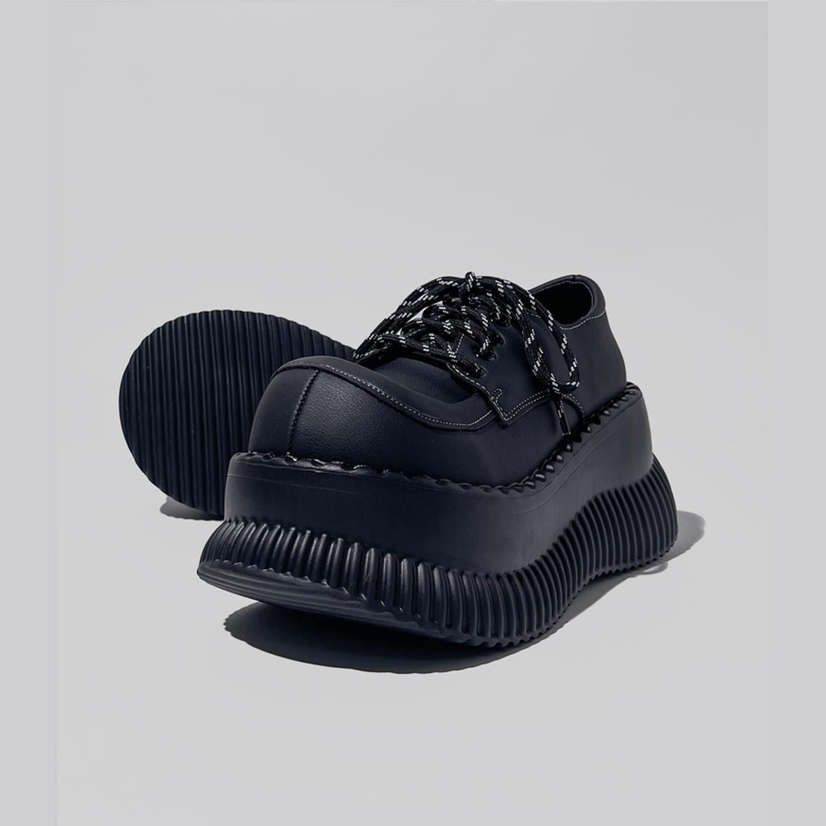 Chunky Ribbed Platform Sneakers