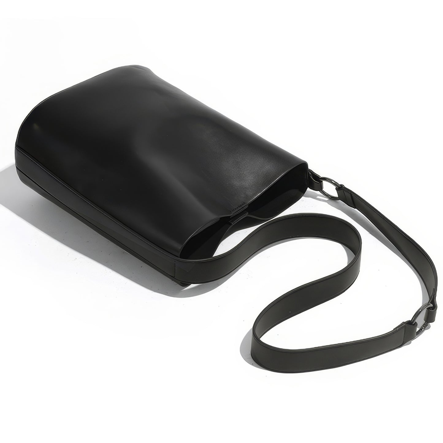 Minimal Smooth Bucket Shoulder Bag