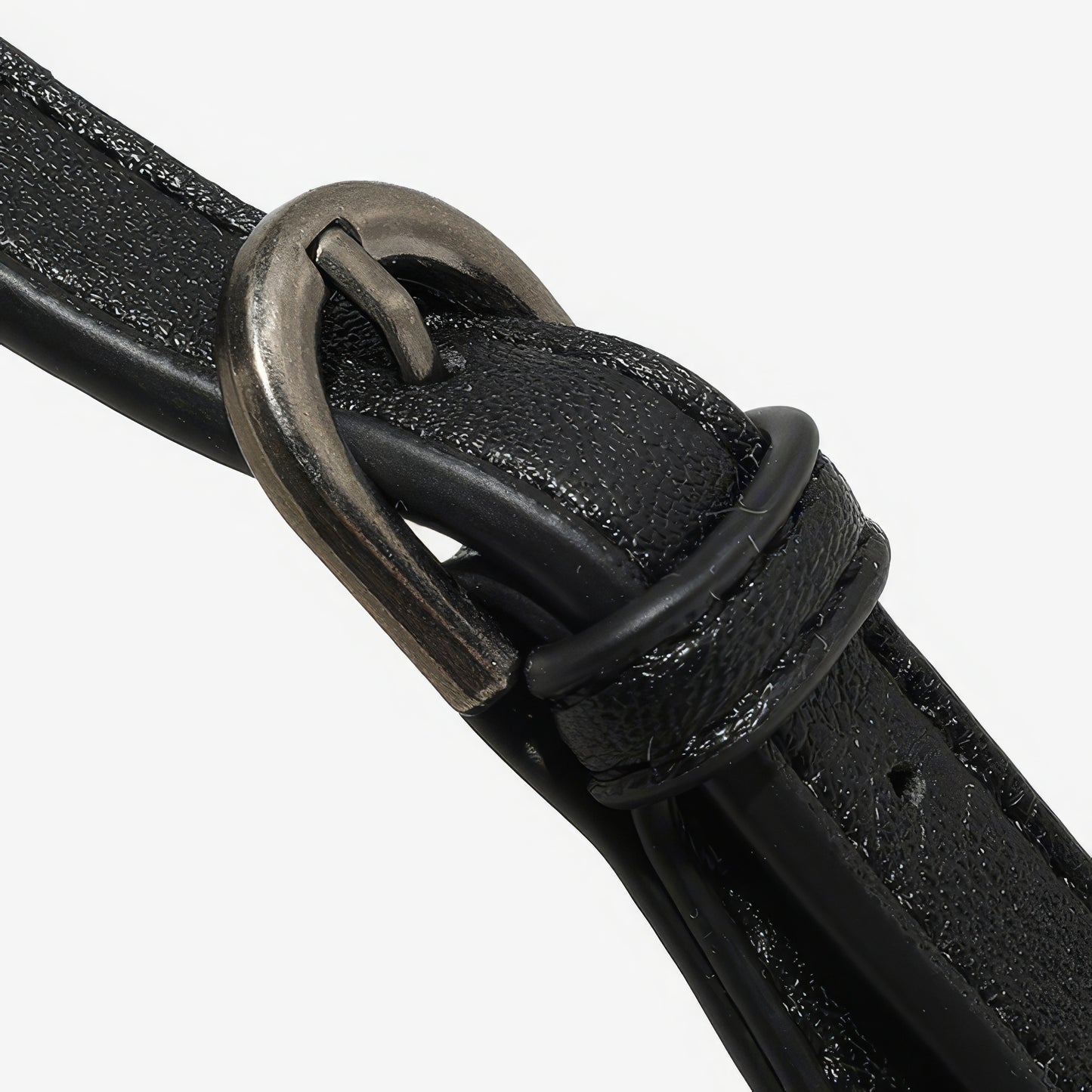 Curved Minimal Faux Leather Shoulder Bag