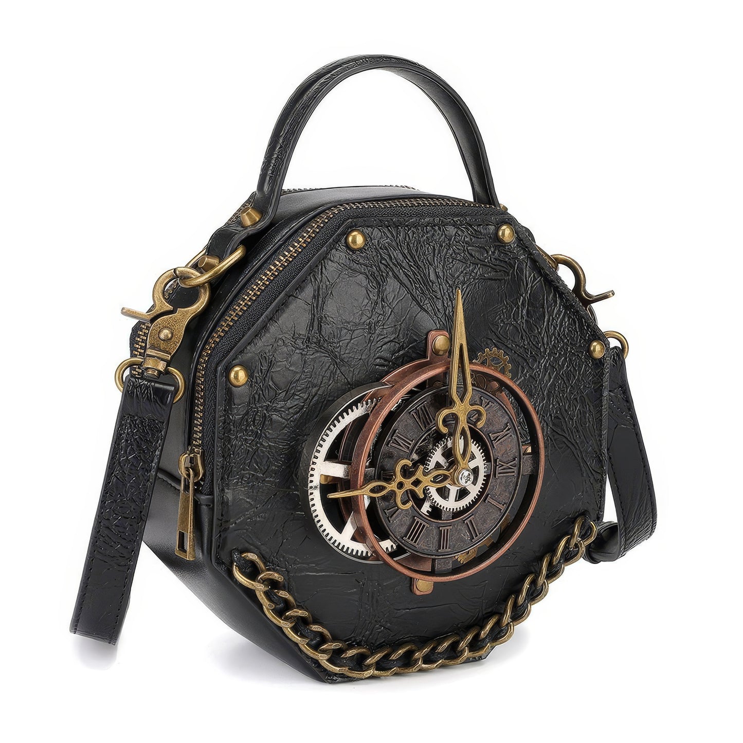 Steampunk Gear Clockwork Hexagon Bag