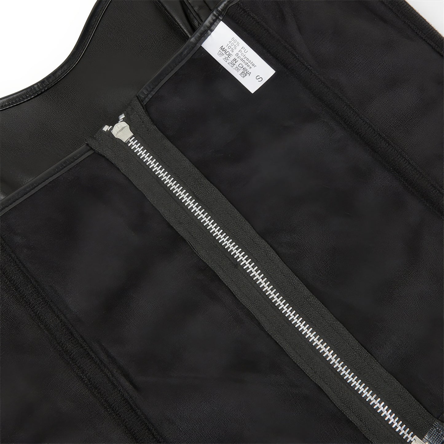 Cutout Faux Leather Corset Top