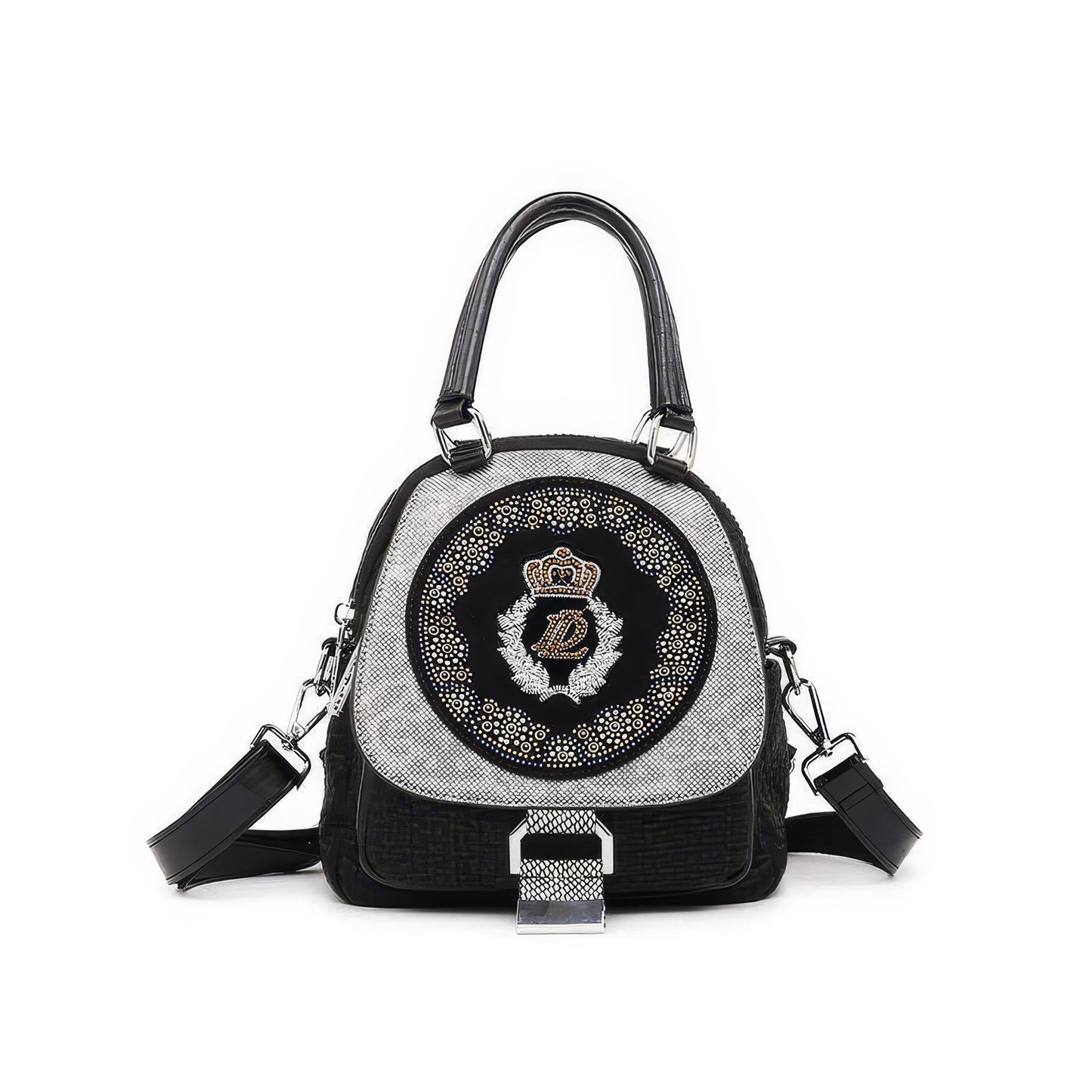Emblem Patch Contrast Mini Backpack