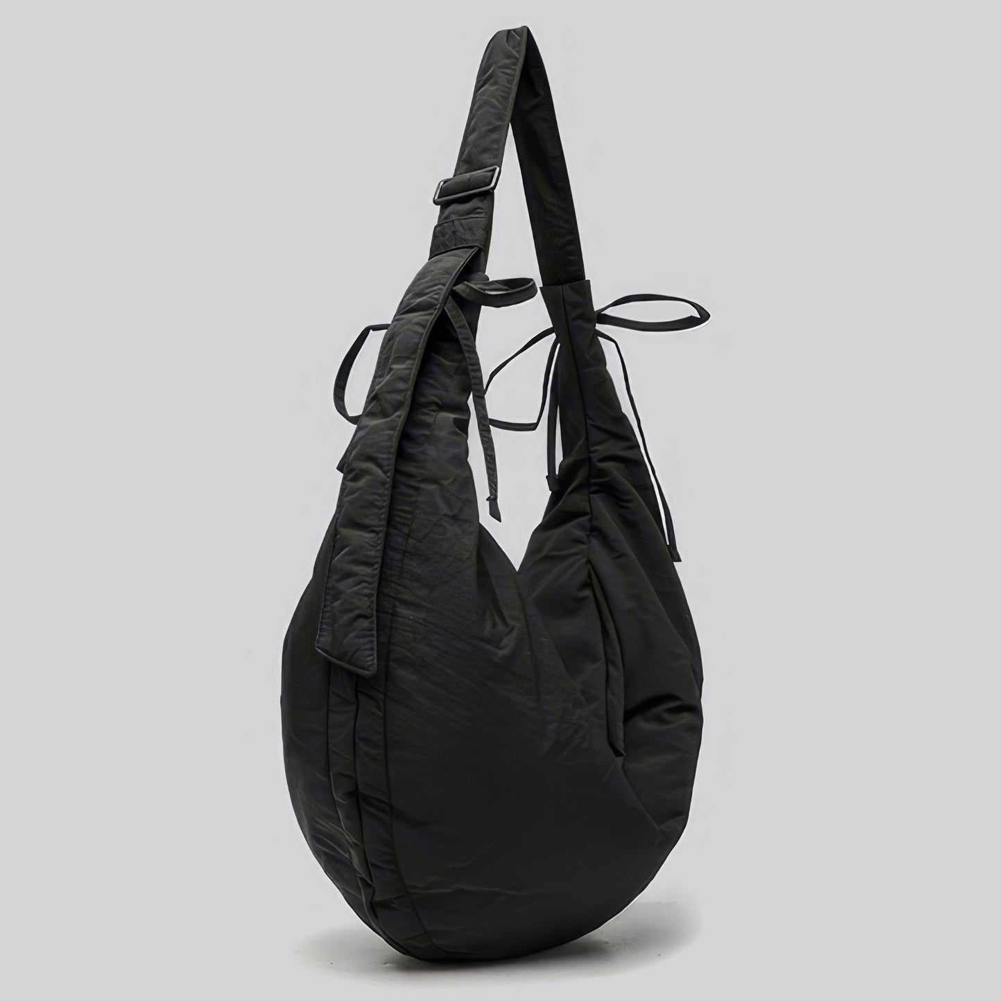 Drawstring Strap Soft Crescent Shoulder Bag