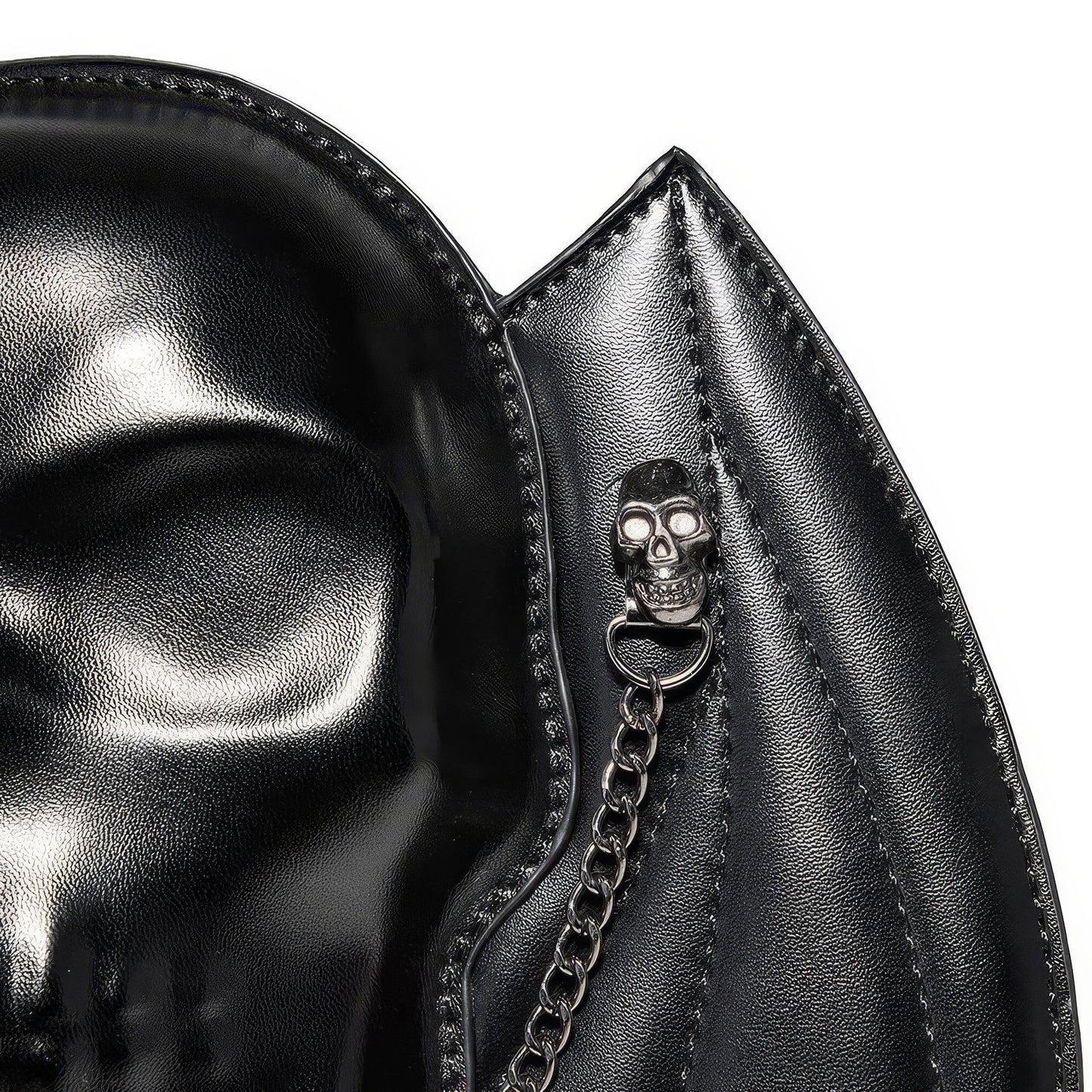Bat Wing Skull Accent Shoulder Bag