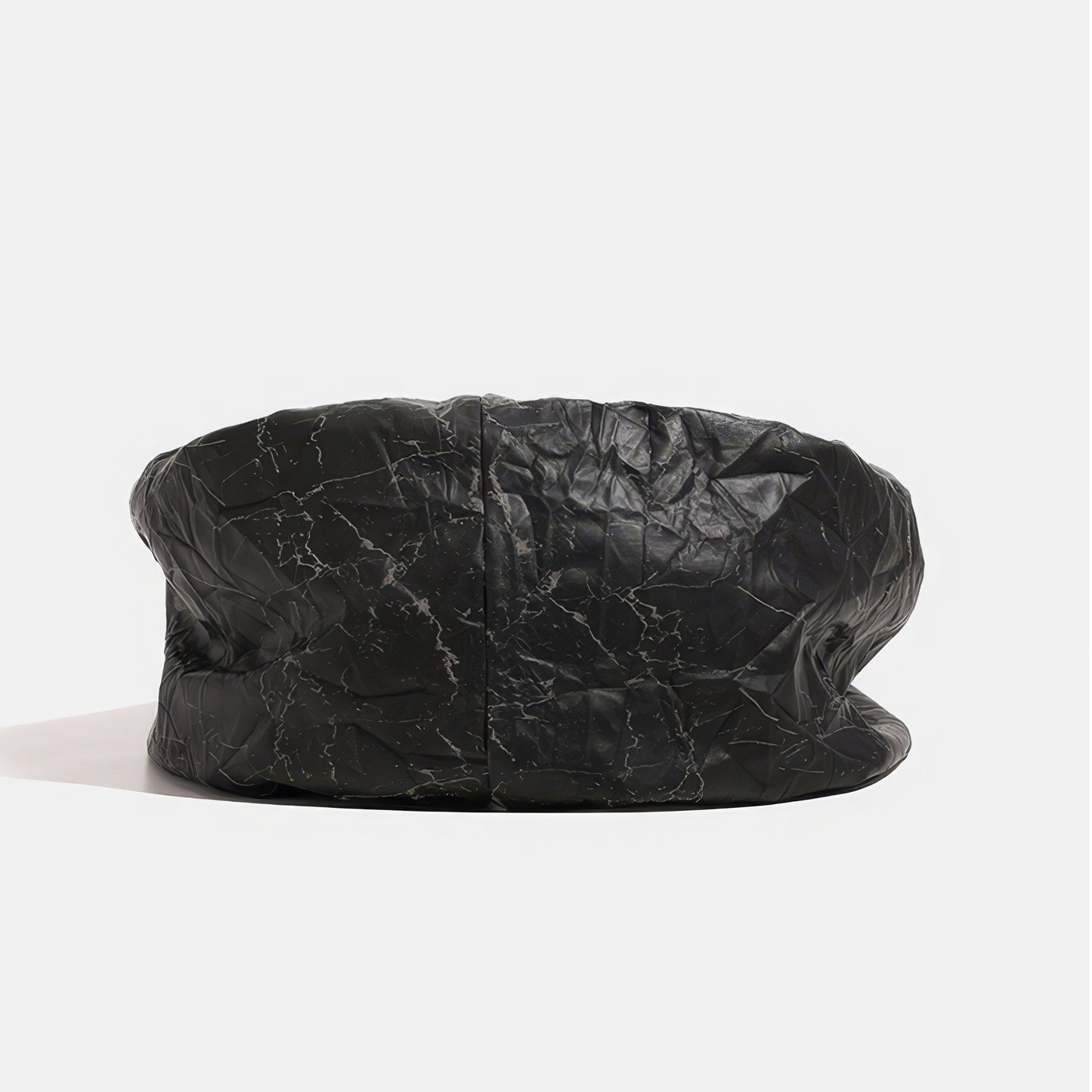 Crinkled Marble Texture Knot Shoulder Bag