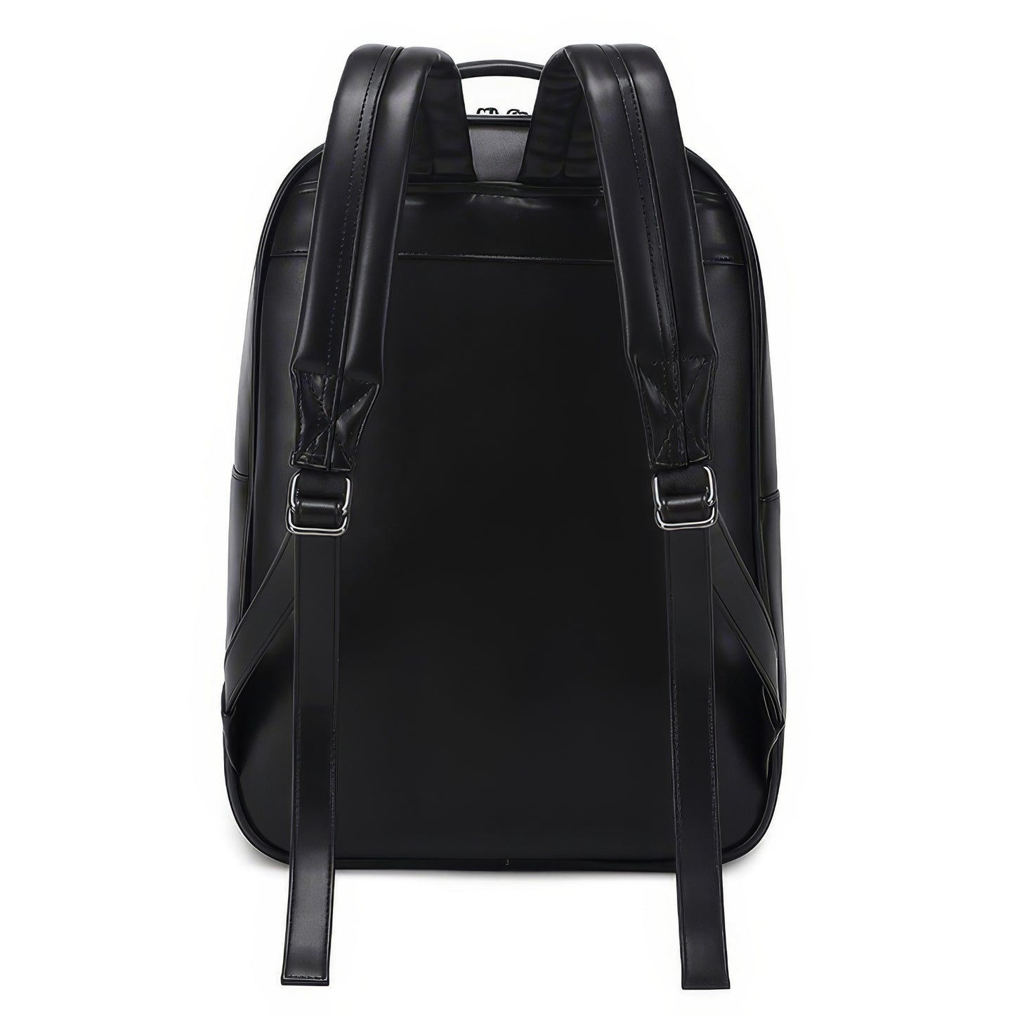 Grunge Painted Skull Faux Leather Backpack