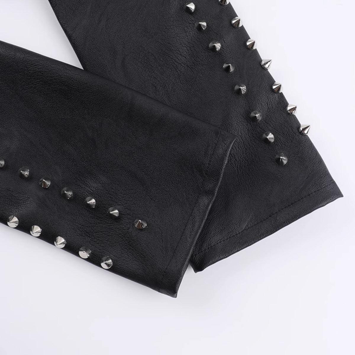 Black Studded Cropped Jacket