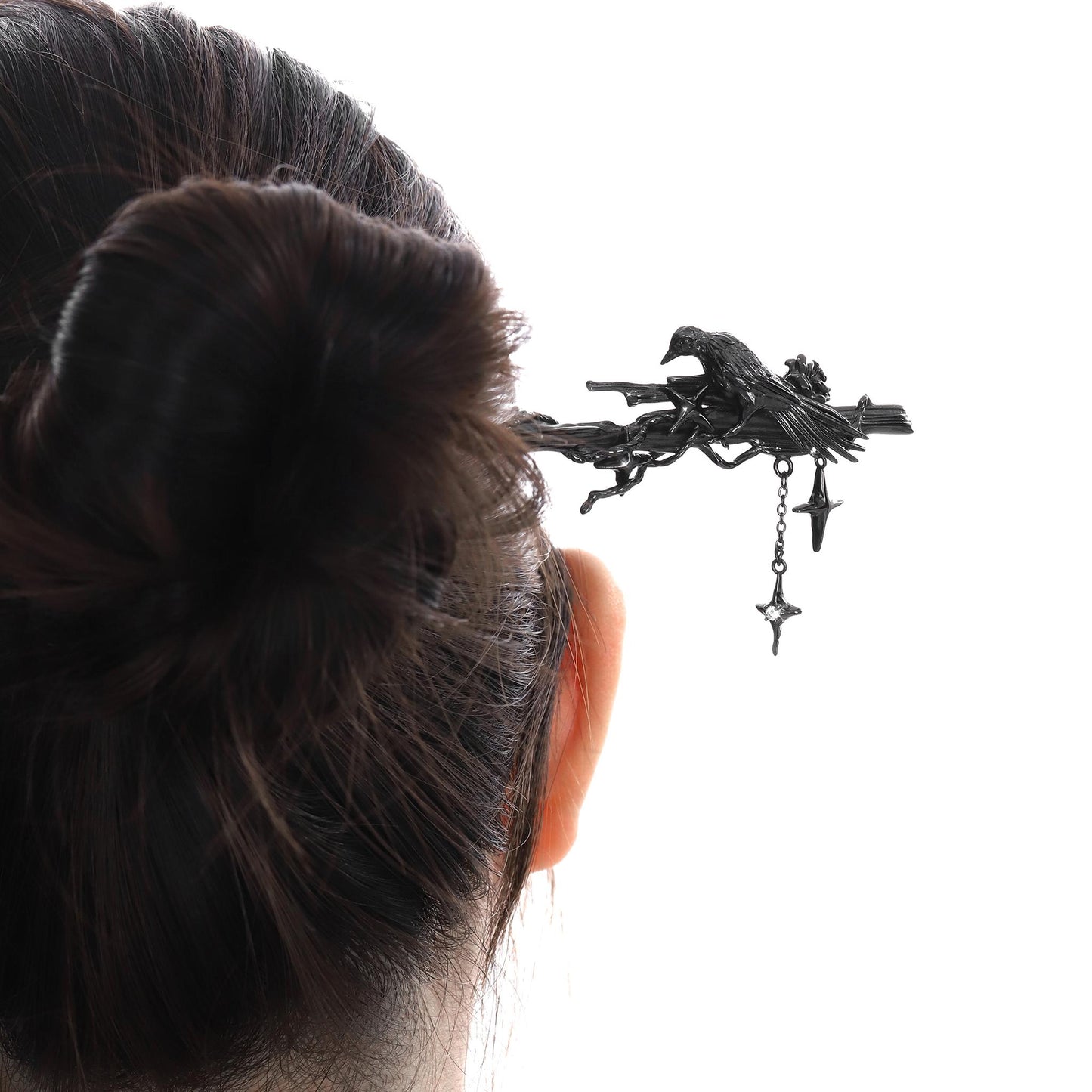 Raven Branch Chain Hair Stick