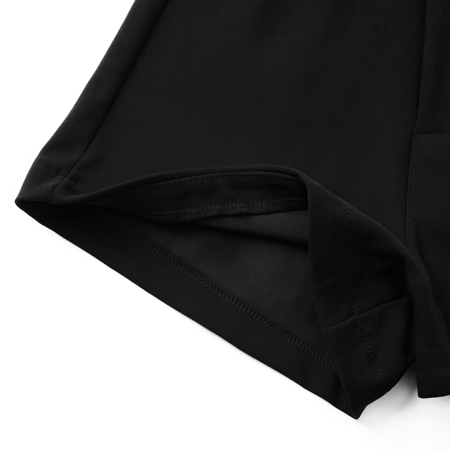 Gold Chain Detail Black Shorts