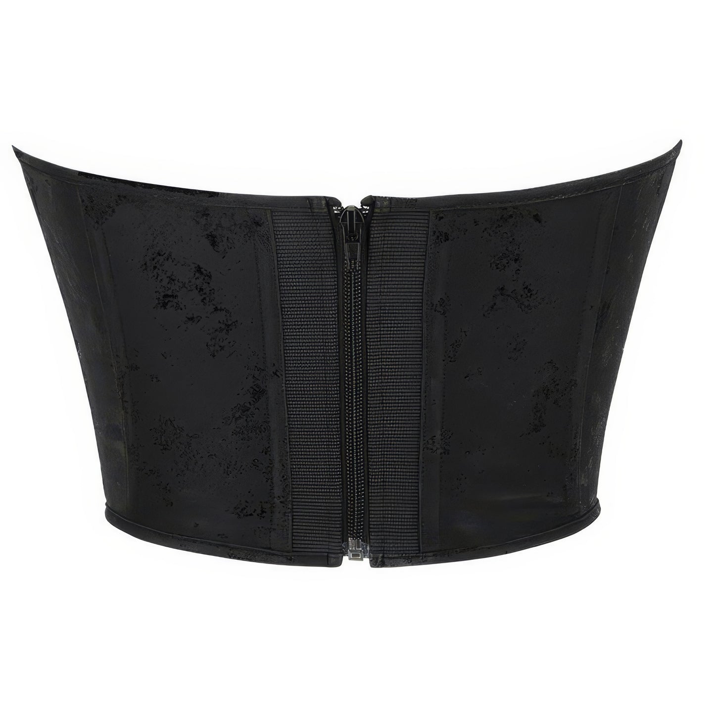 Velvet Zip-Up Structured Corset Top