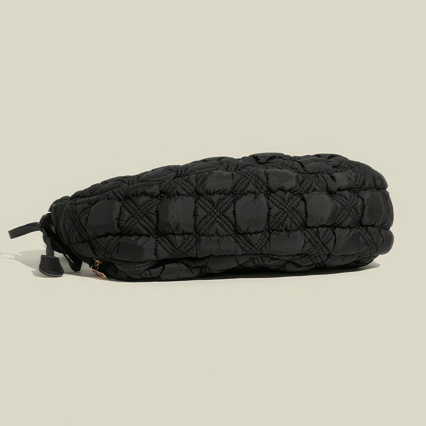 Puffy Quilted Scrunch Handle Shoulder Bag