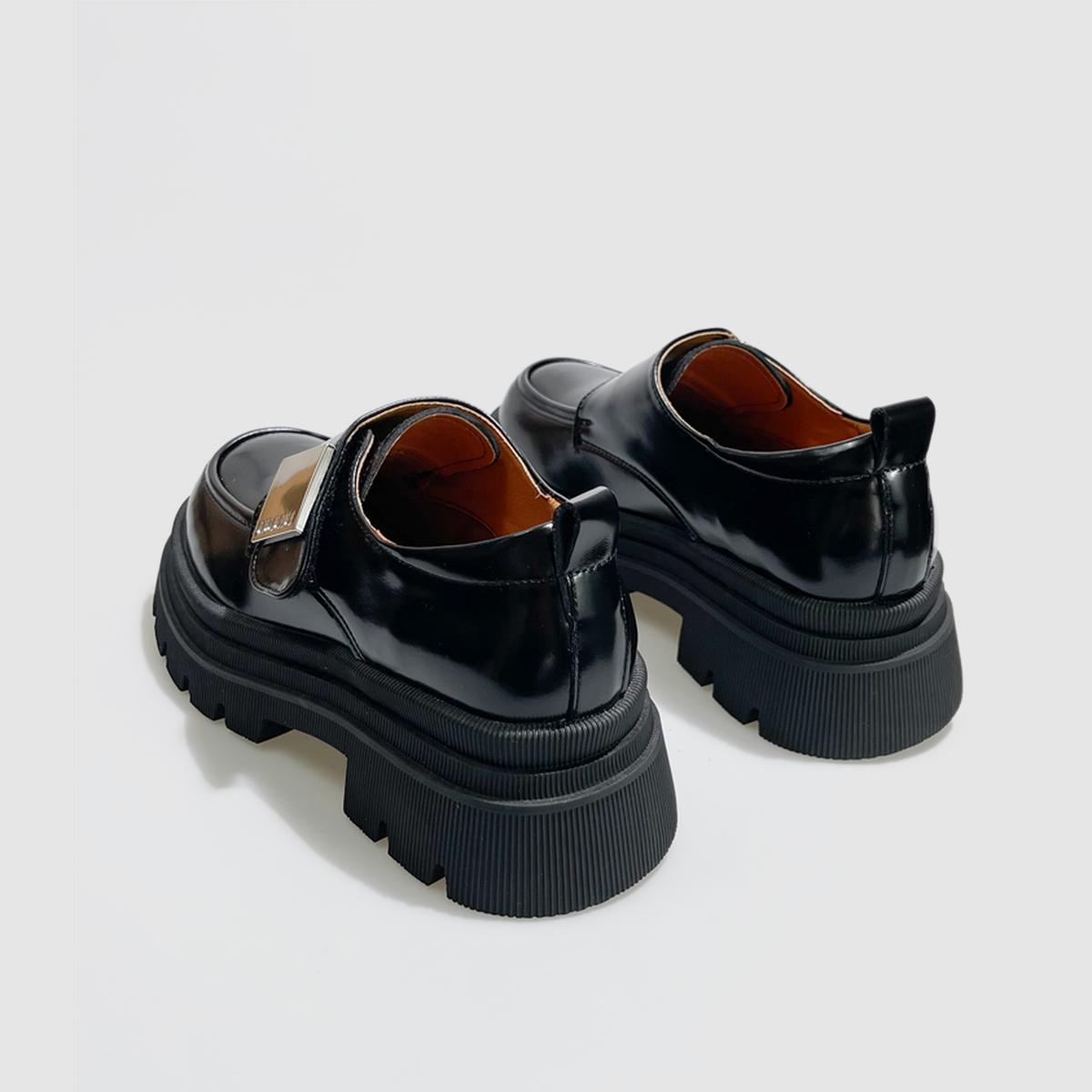 Black Patent Chunky Loafers