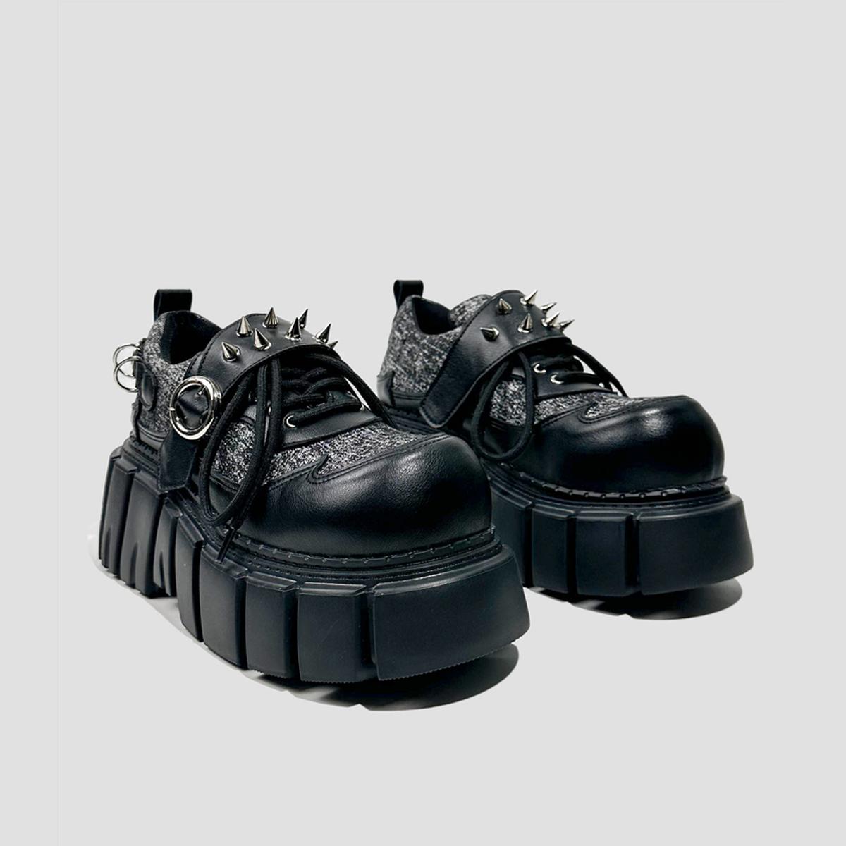 Chunky Dual-Tone Platform Sneakers
