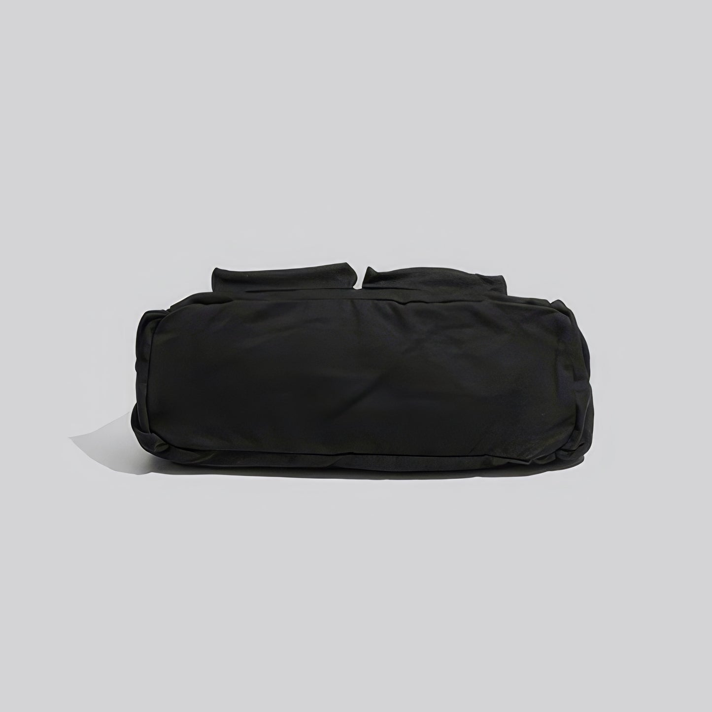 Black Canvas Multi-Pocket Shoulder Bag