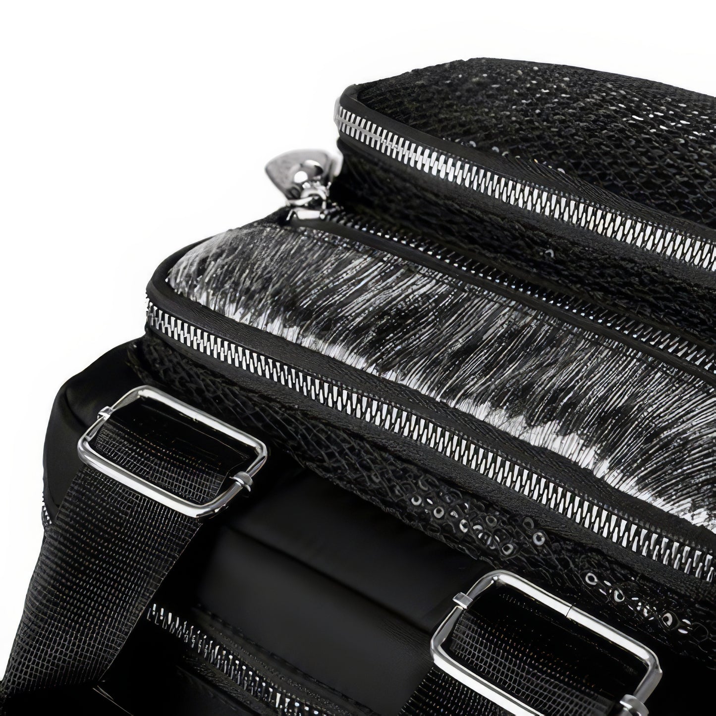 Sequin Panel Multi-Way Mini Backpack