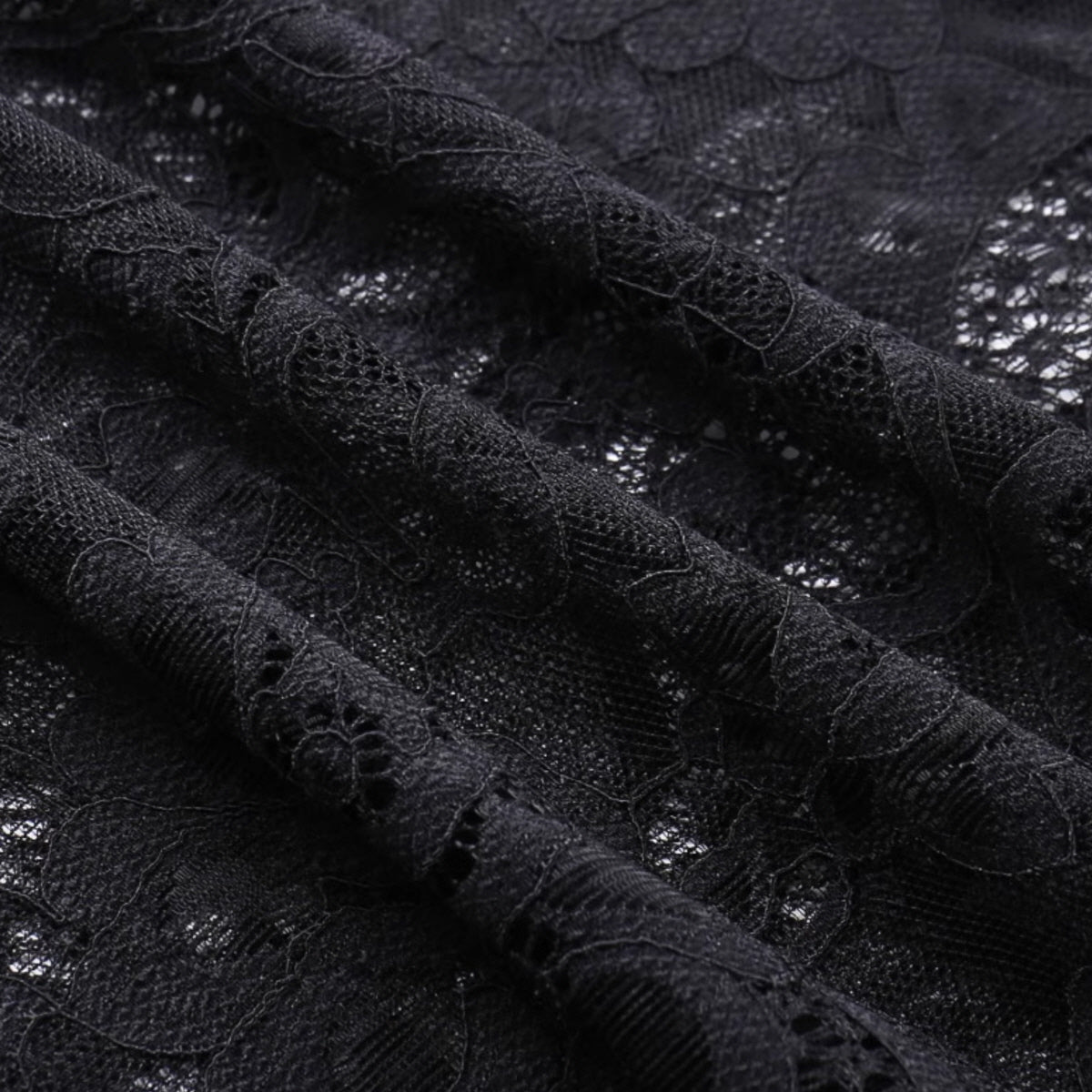 Lace-Up Sheer Lace Maxi Dress