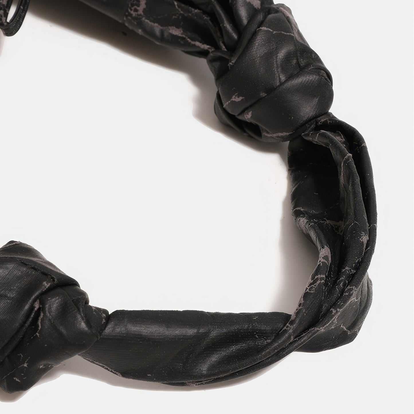 Crinkled Marble Texture Knot Shoulder Bag