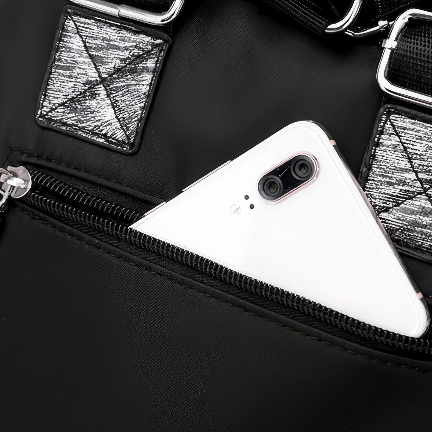 Sequin Panel Multi-Way Mini Backpack
