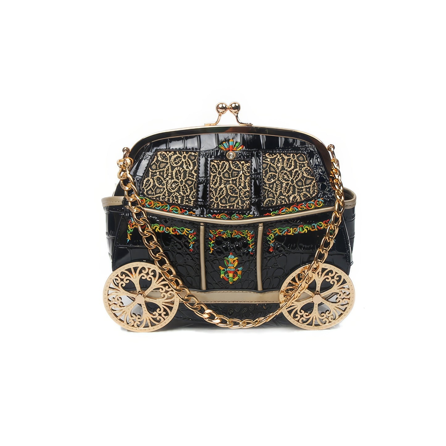 Carriage Embossed Croc Mini Bag